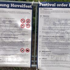 Plan vom Veranstaltungsgelände zum Havelfest 2022